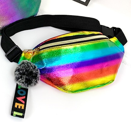 Cool bum bag in rainbow design rainbowshop.ch