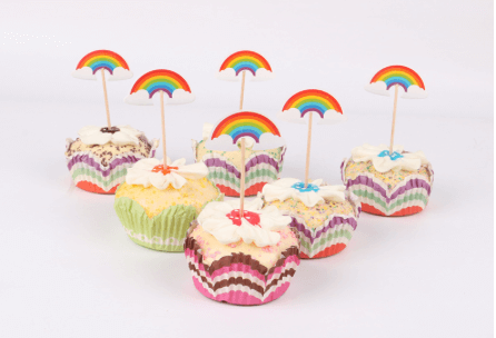 Cupcake and cake decoration rainbow