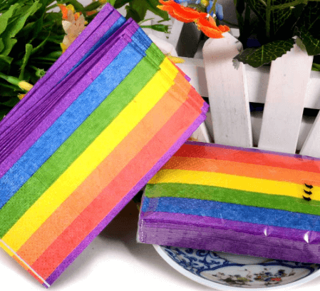 Rainbow handkerchiefs