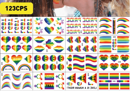 Cool Temporary Tattoos Tattoo Sheet With 123 Tattoos