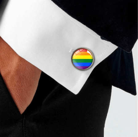 Rainbow cufflinks