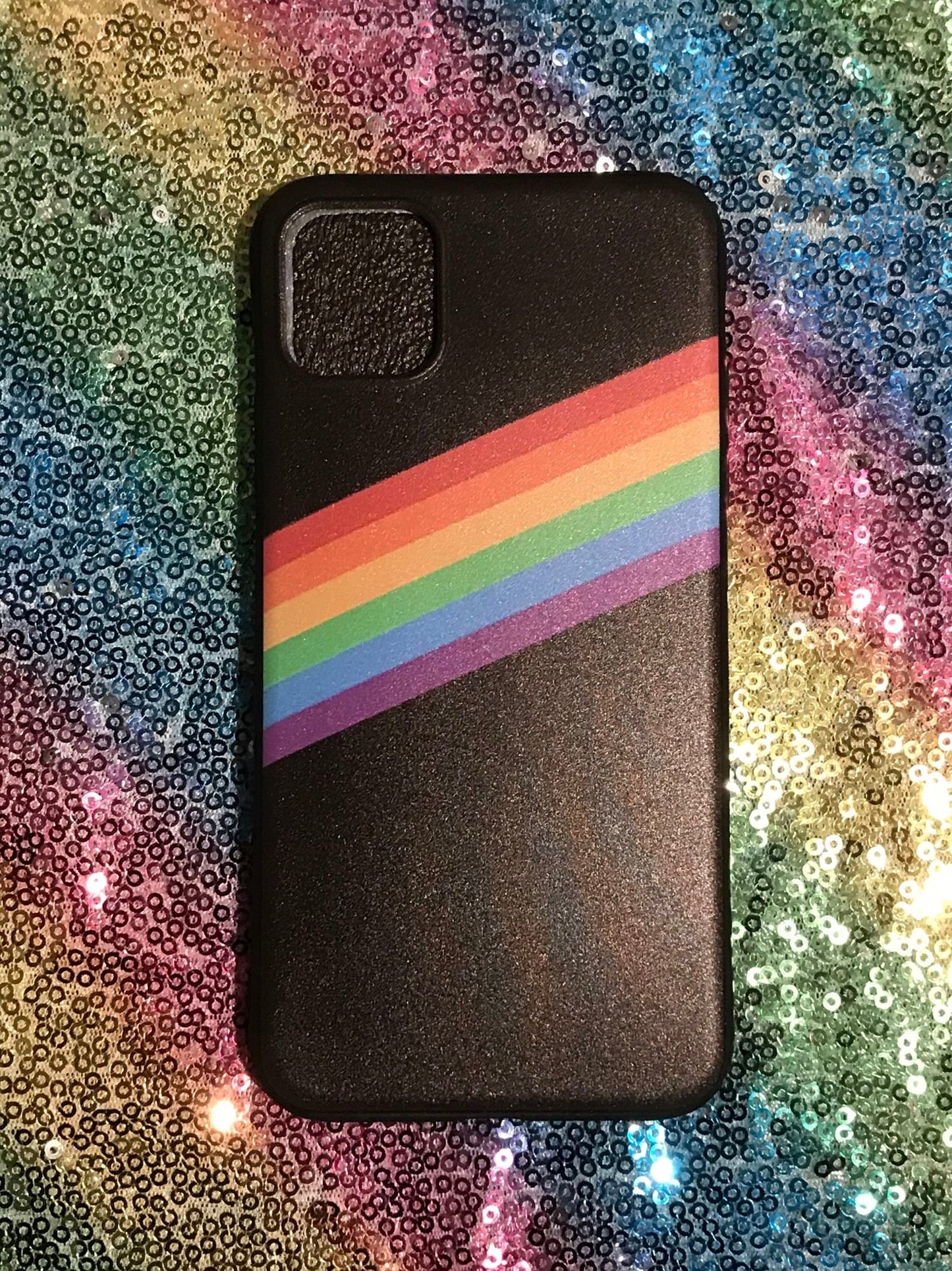 Iphone 11 11 Pro 11 Promax Soft Cases Mobile In Vier Unterschiedlichen Regenbogendesigns