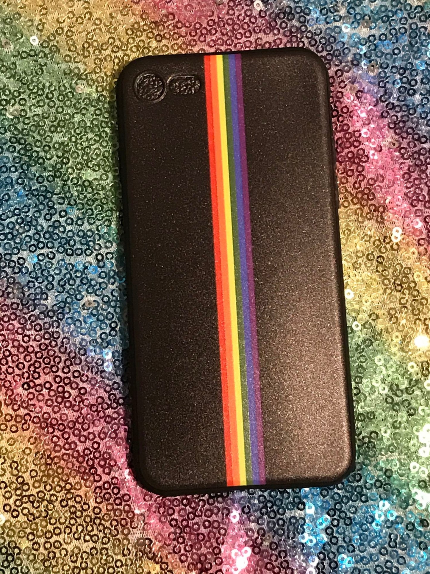 Coque souple pour iPhone 7 8 avec arc-en-ciel magique