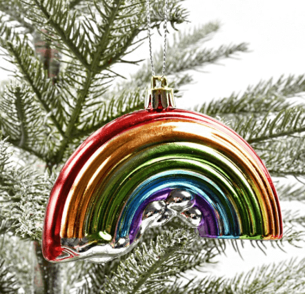 Plastic hanging rainbow 