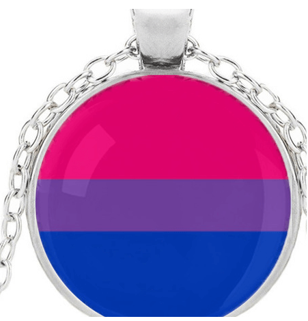 Collier Arc-en-ciel Avec Pendentif Rond Bisexuel