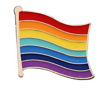 Pin Regenbogenfahne