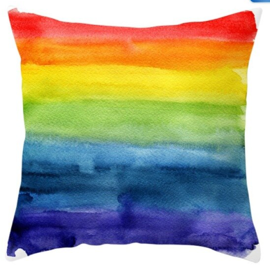 Pillowcase rainbow colors art