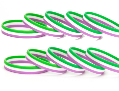 Genderqueer Silicone Bracelet