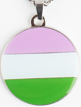 Necklace With Round Pendant Genderqueer