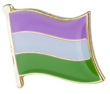 Pin Fahne Genderqueer