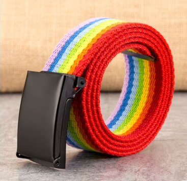 Rainbow Belt 110 Cm With Black Clasp