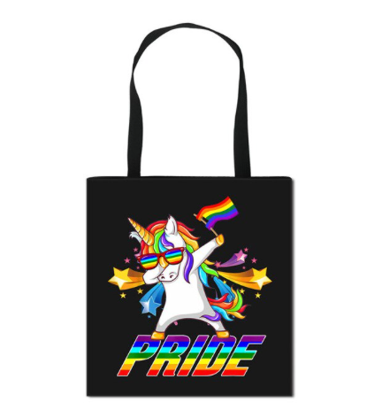 Stofftasche Einhorn Pride