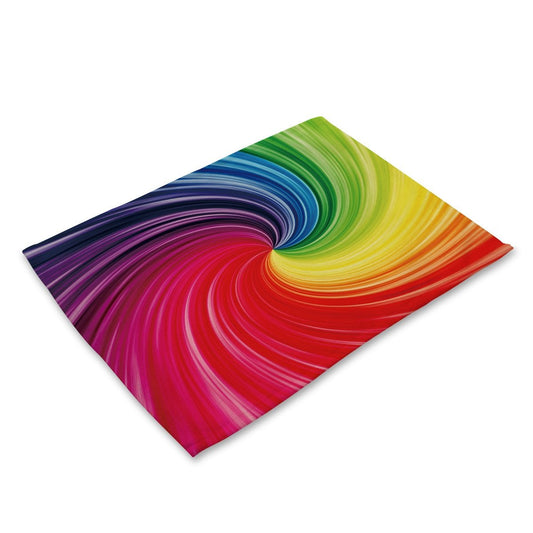 Rainbow Swirl Placemat