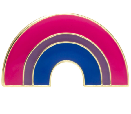 Pin Bisexual Rainbow Shape