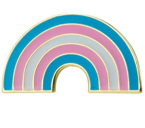 PIN Transgender - rainbow shape