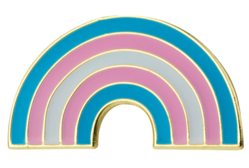 PIN Transgender - rainbow shape