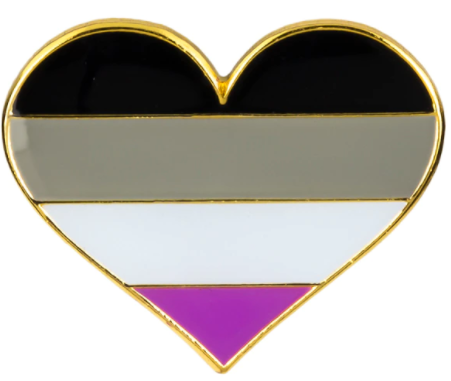 PIN Herz Asexuell