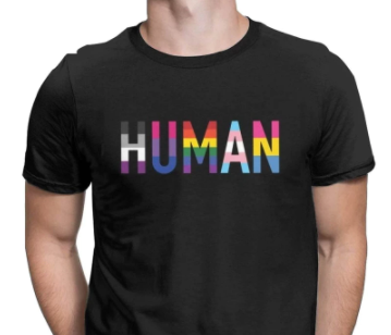 T Shirt Kurzarm In Schwarz Human