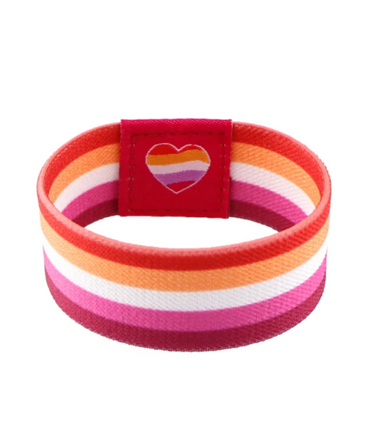 Bracelet elastic with heart - Lesbian