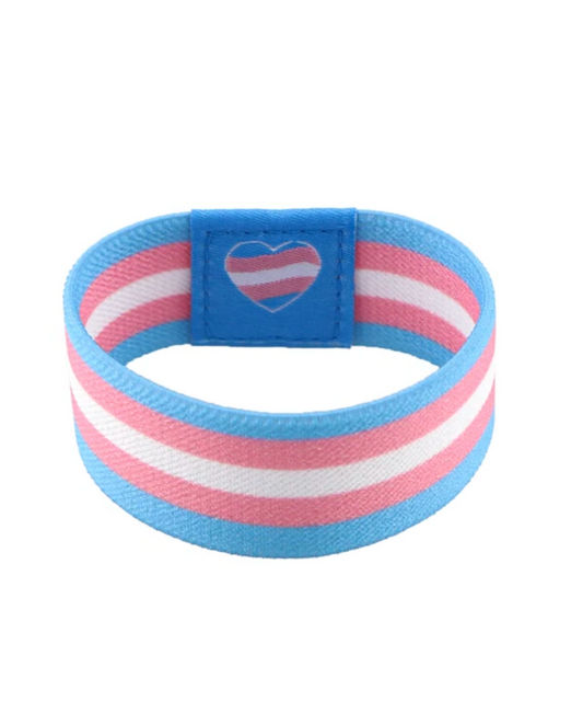 Armband elastisch mit Herz - Transgender