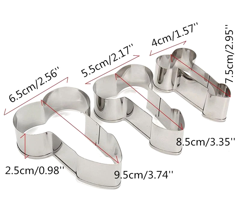 Ausstechform Kekse - 3er Set