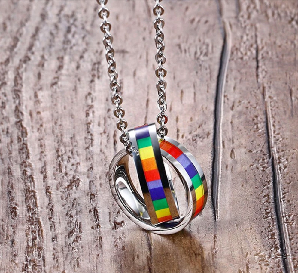 Necklace with ring pendant