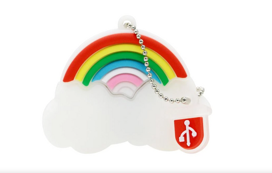 Clé USB - arc-en-ciel avec nuage - 64 Go