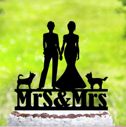 Hochzeitsfigur Torte Mrs und Mrs