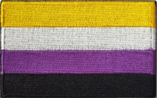 Klett Patch Nonbinary - Klettaufnäher gestickt