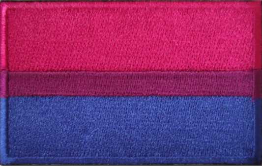 Klett Patch Bisexuell - Klettaufnäher gestickt