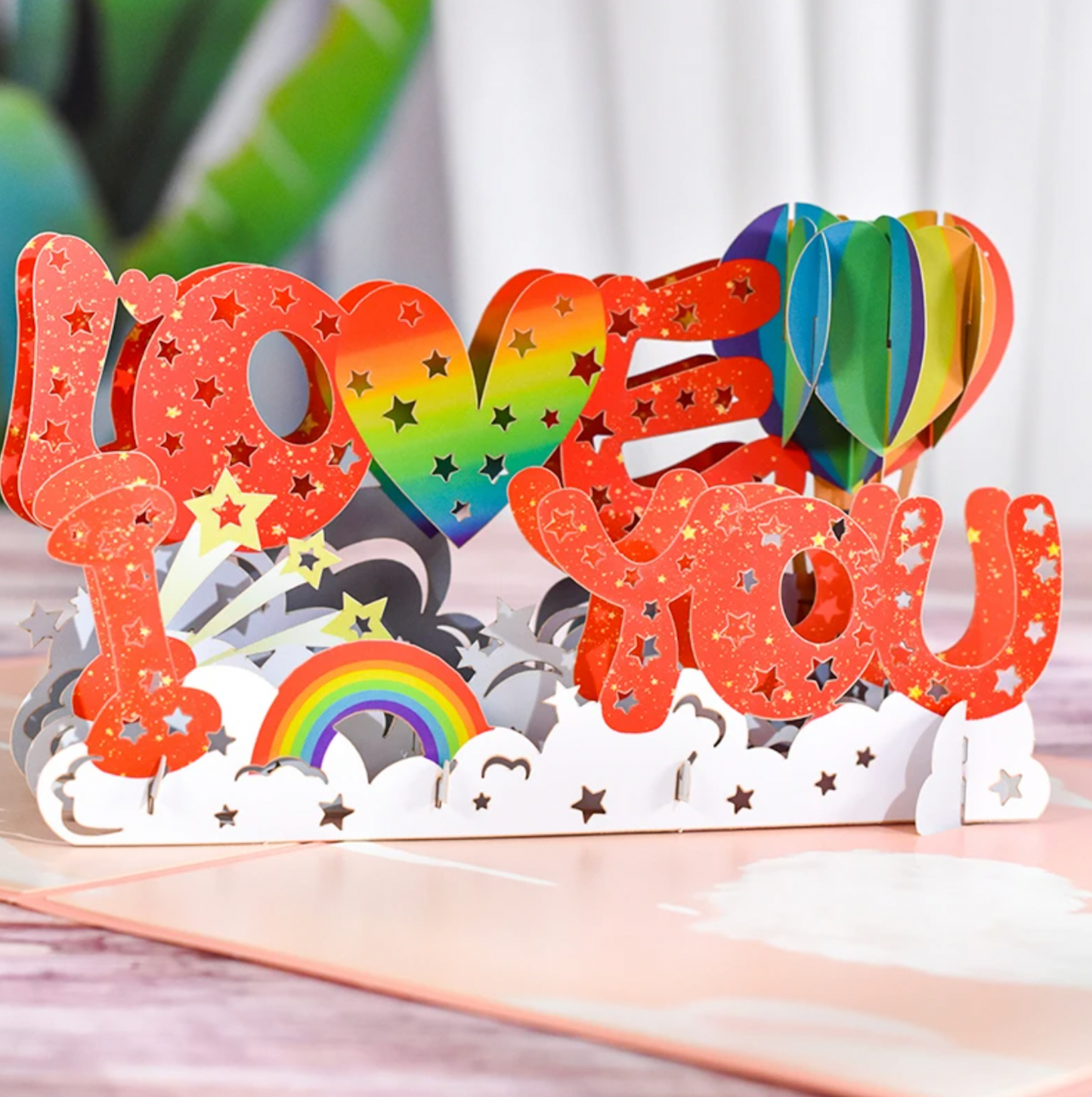 Greeting card 3d - I love you