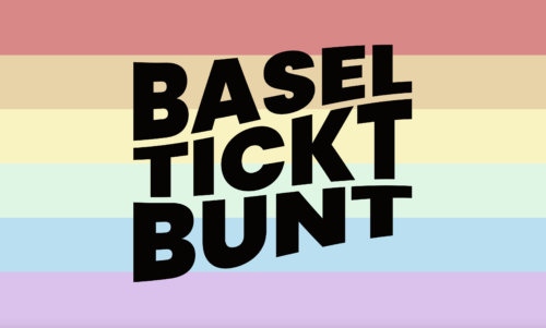 Special Edition Fahne - Basel tickt bunt! - in zwei verschiedenen Grössen