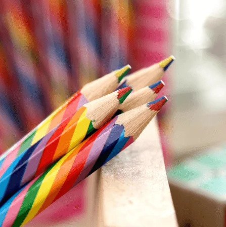 Rainbow colouring pencil 1 set of 4 colouring pencils